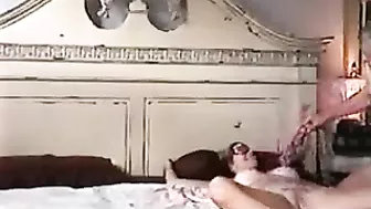 Mrs MILF Blindfolded Bondage Masturbation w/ Vibrator & Dildo - Amateur BDSM Homemade