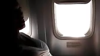 College Girl Public Masturbation Orgasm on Plane!