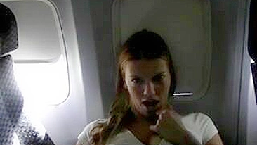 College Girl Public Masturbation Orgasm on Plane!