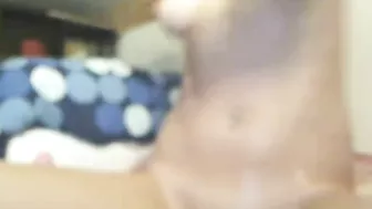 Skinny Amateur Masturbates with Dirty Talk and Big Dildo on Webcam!