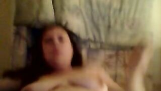 Chubby Amateur Intense Masturbation Orgasm w/ Big Tits & Face View