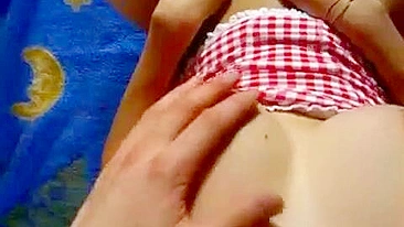 Masturbating Teen with Pigtails Gets Fingered to Orgasm!