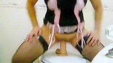 Asian Pornstar Masturbates with Dildo in Homemade Video