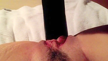 Mom Homemade Masturbation with Big Dildos & BBC!