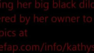 MILF Mom Kathy Homemade Orgasm with Big Black Dildo!