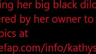MILF Mom Kathy Homemade Orgasm with Big Black Dildo!