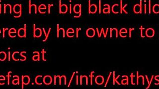 MILF Mom Kathy Homemade Orgasm with Big Black Dildo!