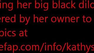 MILF Mom Kathy Homemade Orgasm with Big Black Dildo!