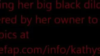 MILF Mom Kathy Homemade Orgasm with Big Black Dildo!
