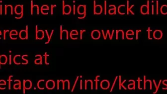 MILF Mom Kathy Homemade Orgasm with Big Black Dildo!