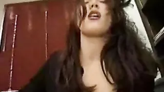 Masturbating Brunette in Pantyhose and Stockings Screams with Anal Orgasm on the Sybian!