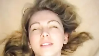 Blonde Teen Masturbates to Orgasm in Solo Session