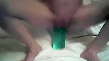 Solo Masturbation with Homemade Dildos and Toys