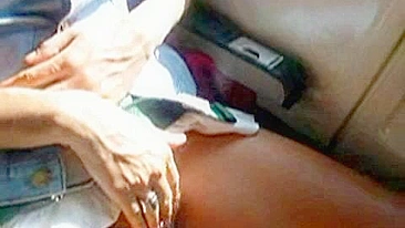 Public Pussy Rubdown - Mile High Club Masturbation