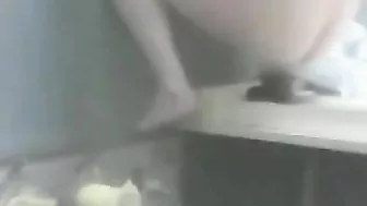 Masturbating Amateur Dildo Destruction!