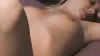 Blissful Blonde Fingers Her Pussy to Epic Orgasm