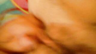 Masturbating Hairy Teen Pussy Finger Fucks Blonde Young Rub