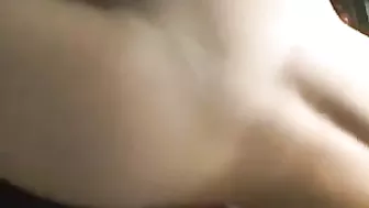 Masturbating Brunette with Big Tits Gets Cum in Mouth during Public Exhibition