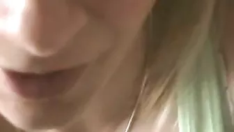 Busty Blonde Masturbates with Dirty Talk and Fake Cock!