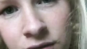 Busty Blonde Masturbates with Dirty Talk and Fake Cock!