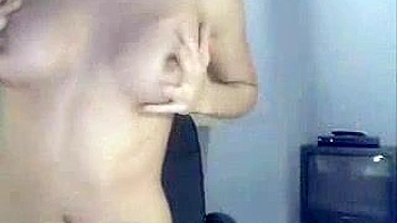Blonde Teen Webcam Masturbates in Pink Panties with Touching Pussy Tease