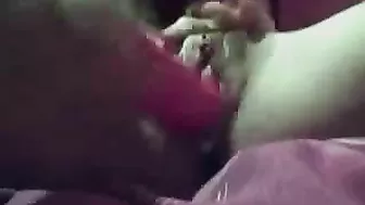 Masturbating Brunette Teen with Pierced Pussy and Anal Toys