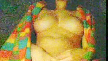 Brunette Coed Solo Masturbation in Dorm Room with Big Tits and Shaved Pussy