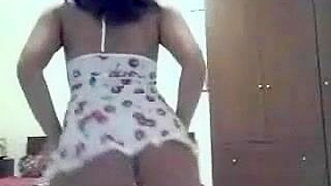 Asian Babe Masturbation Striptease in Lingerie and Panties on Webcam