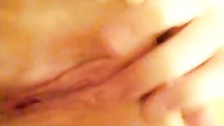 Petite Brunette Fingering Her Tight Pussy for Boyfriend Pleasure