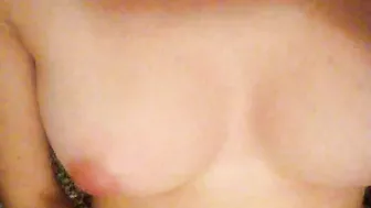 Masturbating with Wet Pussy and Big Tits in POV Closeup