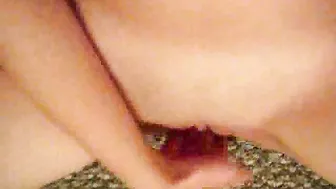 Masturbating with Wet Pussy and Big Tits in POV Closeup