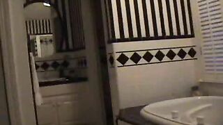 Blonde Babe Solo Masturbation in the Shower with Big Tits and Rubbing Pussy