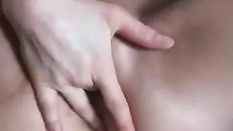 Masturbating Teen with Small Tits & Spread Pussy Gets Orgasmic Striptease