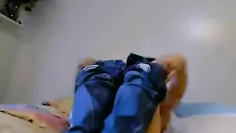 Innocent Teen Solo Striptease on Webcam Turns Naughty with Masturbation