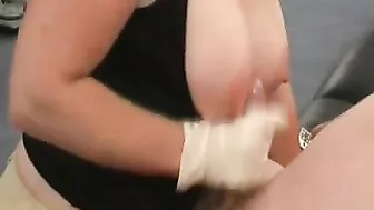 Pro Strokes & Cum Shots - Busty Blonde Wife Masturbation