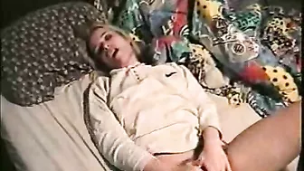 Blonde Couple Masturbation Session Ends with Cumshot Facial and Pussy Rubdown