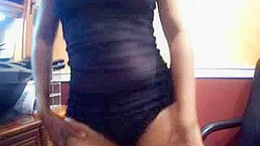 Masturbating Indian Brunette in Lingerie Striptease on Webcam