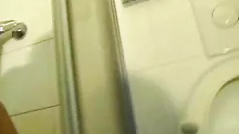 Blonde Babe Masturbates in Shower with Small Tits and Pussy Rubbing