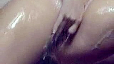 Masturbating in Soapy Shower with Hot Girlfriend Ass and Pussy