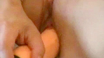 Blonde Butterface Masturbation Orgasm with Dildo, Vibrator & Tattoos