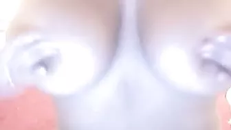 Busty Latina Teen Strips and Masturbates on Webcam