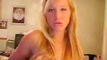 Blonde Prom Queen Solo Masturbation Show