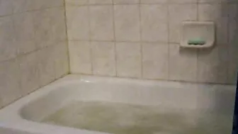 Blonde Teen Solo Masturbation in Bubble Bath with Finger Orgasm