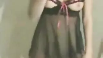 Mature MILF Sensual Solo Rubdown in Lingerie with Fingering and Pussy Rubbing