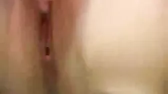 Blonde Self Tape Pussy Rub in Public Bathroom - Big Tits, Masturbation & Orgasm