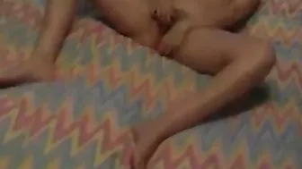 Private Couple Masturbation Session Caught on Tape - Hairy Brunette Girlfriends in Doggy Style Orgasm