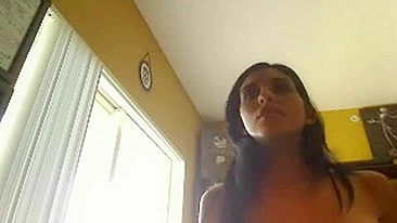 Masturbating with a Dildo - Exotic Latina Busty Webcam Solo