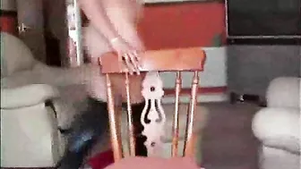 Masturbating Blonde in Latex & Leather Fetish Gear