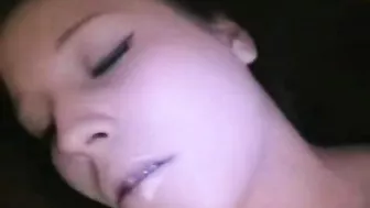 Masturbating Babe Gives Him Mind-blowing BJ with Cumshot!