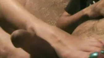 Masturbating Girlfriend Foot Fetish Cumshot